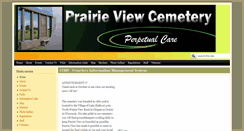 Desktop Screenshot of prairieviewcemetery.com